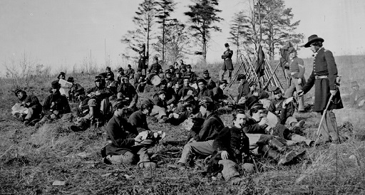 Union soldiers at rest